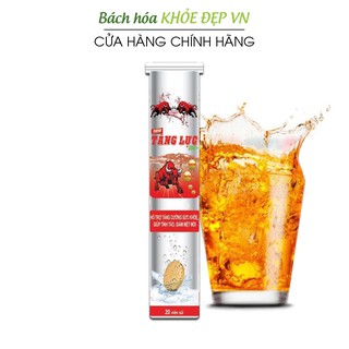 Viên sủi tăng lực ZSS + Trâu đỏ tăng sinh lực, tỉnh táo, giảm mệt mỏi - 20 viên