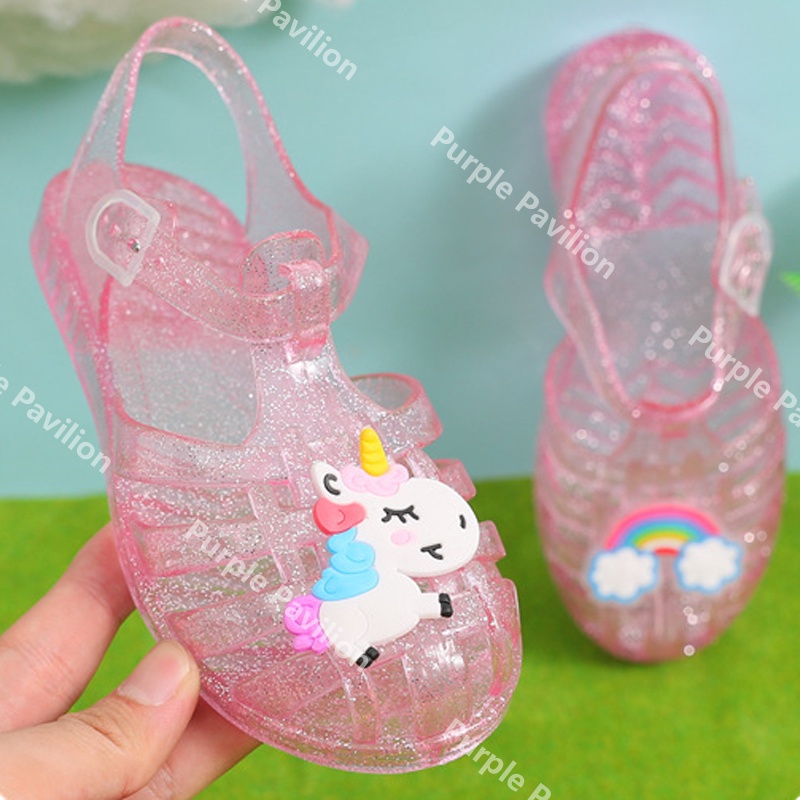 ✿Hàng Có Sẵn✿ Giày Búp Bê Đế Mềm Đục Lỗ Màu Cầu Vồng Kiểu Công Chúa Roman Cho Bé Gái