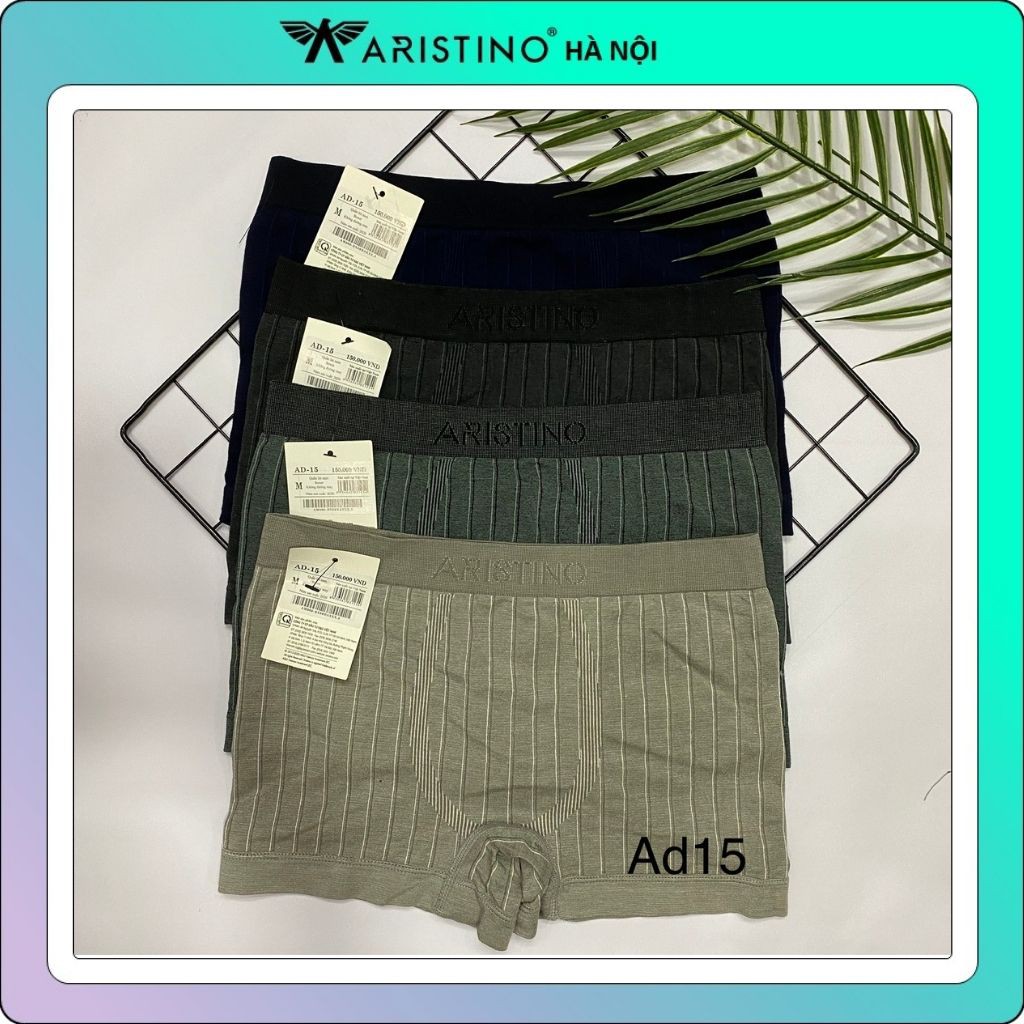 Combo 3-5 chiếc quần lót nam ARISTINO boxer  sợi tre cao cấp ad15