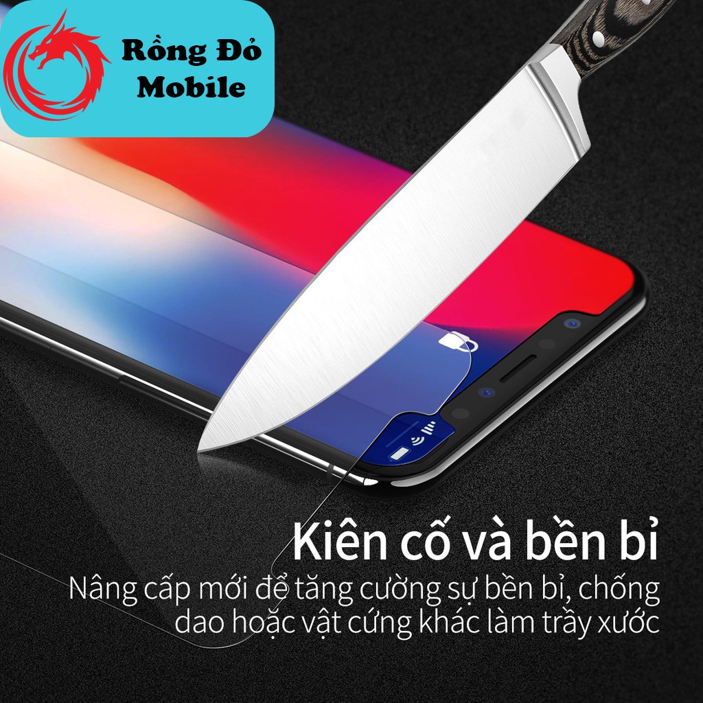 Kính cường lực 2.5D trong suốt 6 7 8 6+ 7+ 8+ plus x xr xs max 11 pro max 12 mini 12 13 pro max - Rồng Đỏ Mobile