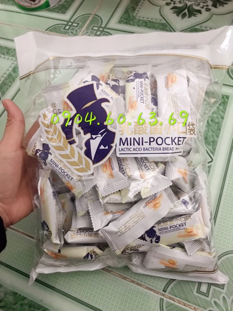 Bánh Xốp Sữa Chua Mini Pocket 500g