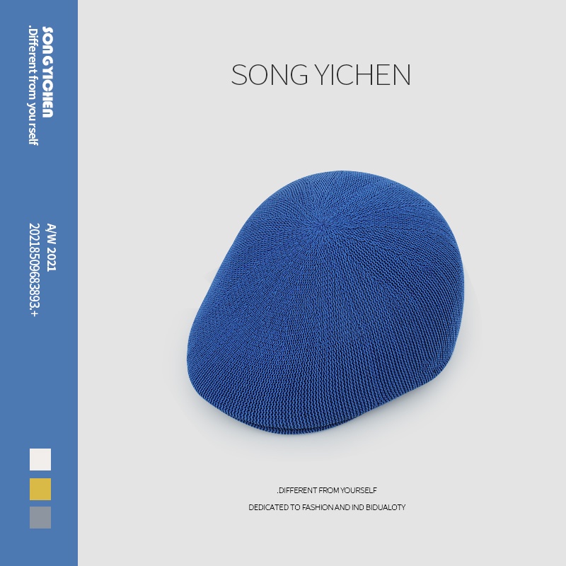 Mũ Beret Mỏng Thoáng Khí In Chữ Phong Cách Nhật Bản Thời Trang Mùa Hè Cho Nam Và Nữ