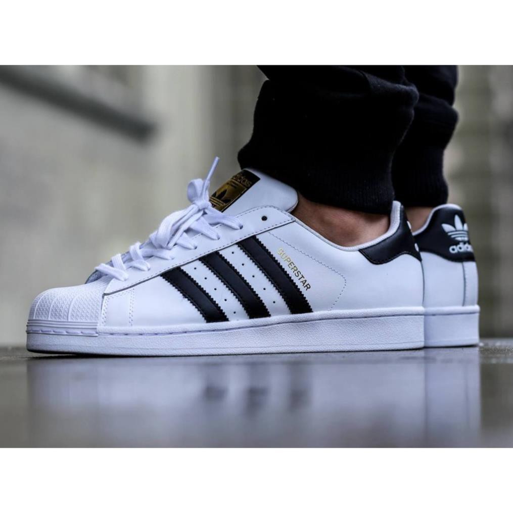 11-11 SALE KHỦNG [Chính Hãng] Giày Adidas Superstar sọc đen chính hãng 100% . 2020 new HOT . new RẺ VÔ ĐỊCH *