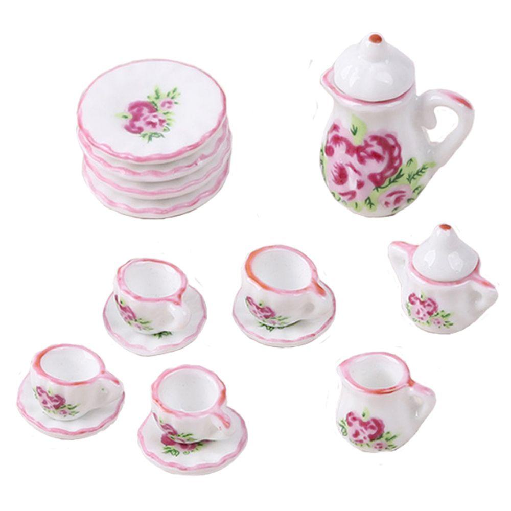 Set 15 Ấm Trà Bằng Nhựa Màu Sắc Cầu Vồng Xinh Xắn Dùng Để Trang Trí Nhà Búp Bê