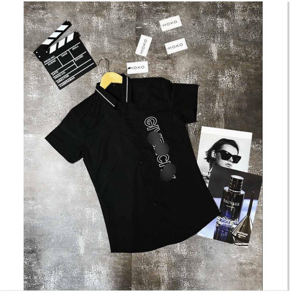 Áo sơ mi in thêu NGẮN TAY NAM CỰC CHẤT , BAO ĐẸP CHO NAM GIỚI KHANH AN