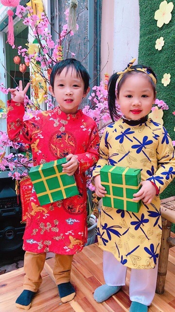 Áo dài cách tân bé gái hot 2019