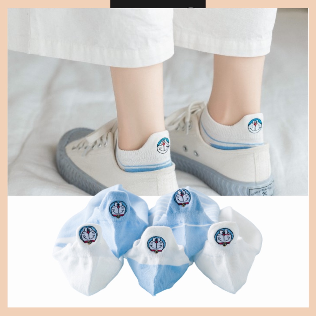 Vớ ngắn cổ hoạt hình, tất cố thấp hình đore mon nhiều mẫu co dãn NEKO