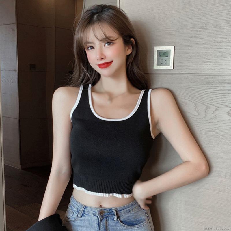 Áo Croptop sát nách siêu nhẹ thiết kế quyến rũ