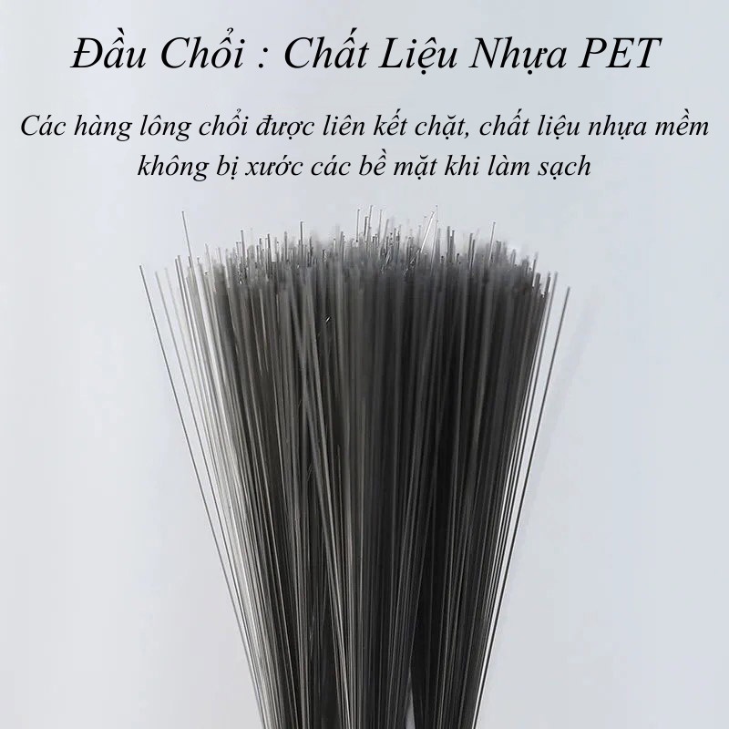 Chổi Quét Nhà Thông Minh Chổi Quét Nhà Xoay 180 Độ, Kèm Hót Rác 2 In 1 Cán Dài Tiện Lợi PAPAA.HOME