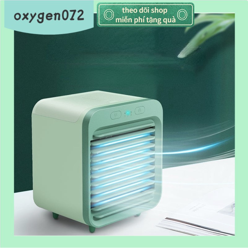 Quạt làm mát không khí nhỏ gọn cầm tay 200ml phun sương tạo ẩm bằng nước sạc USB vào mùa hè
