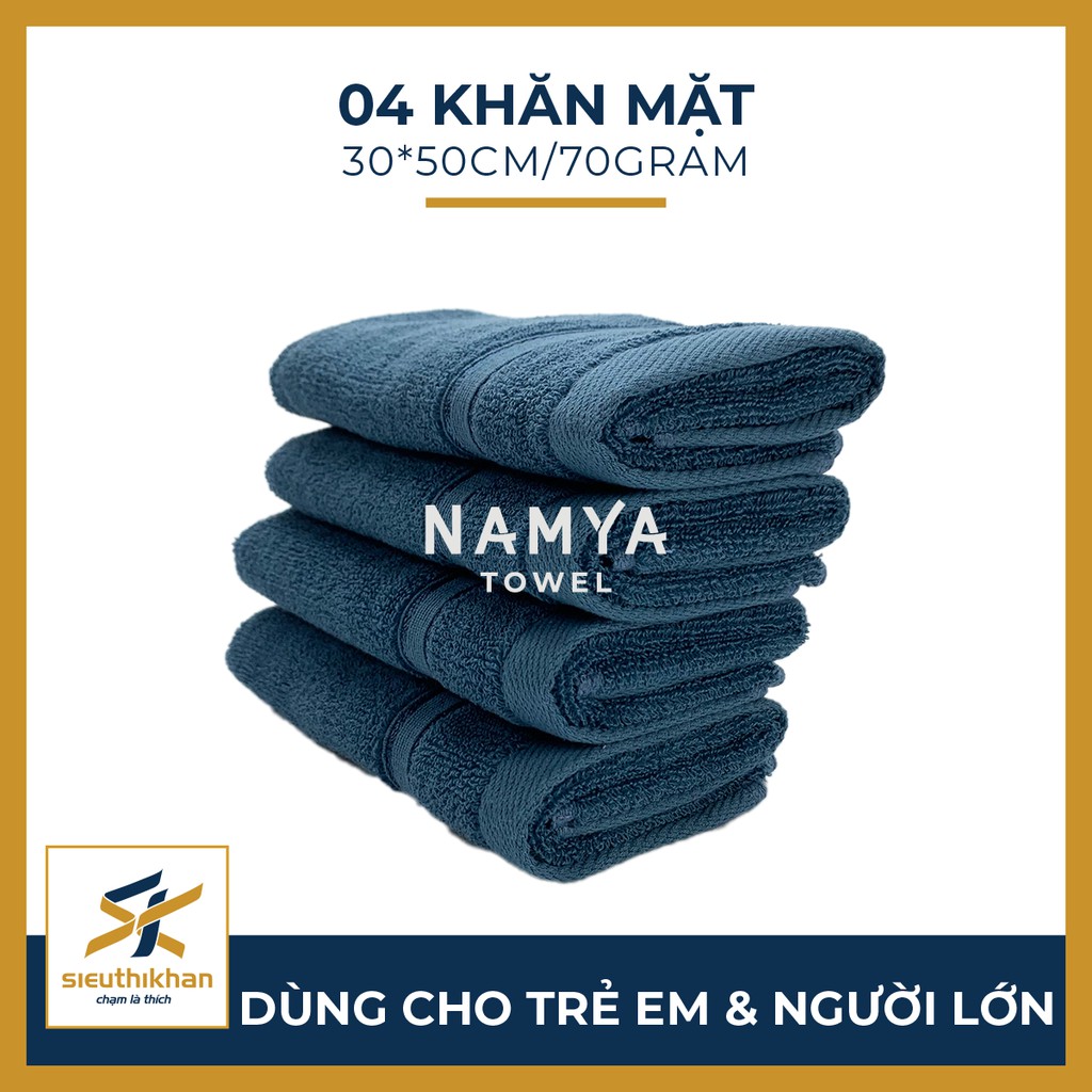 BỘ 8 KHĂN CHO GIA ĐÌNH: 2 KHĂN TẮM, 2 KHĂN GỘI, 4 KHĂN MẶT + BỘ KHĂN BẾP