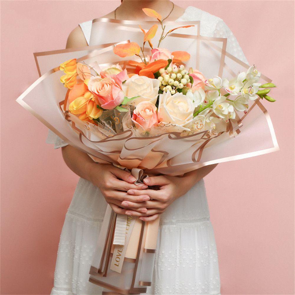 .Giấy Gói Hoa Trong Suốt Dày Dặn Nhiều Màu Chống Thấm Nước Phnom Penh