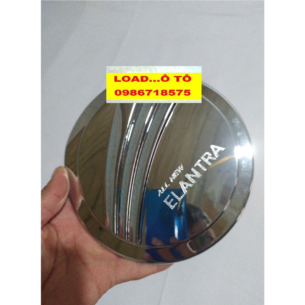 Ốp nắp bình xăng Huyndai Elantra 2022-2019 Nhựa ABS Mạ Crom Sáng Bóng