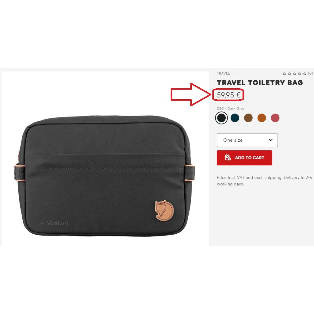 Túi đựng đồ Fjallraven Travel Toiletry Bag 25513 Fjallraven