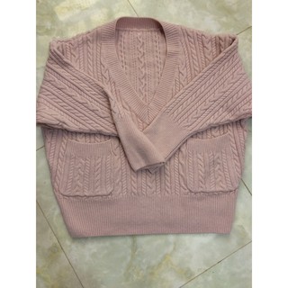 áo len dáng ngắn vặn thừng