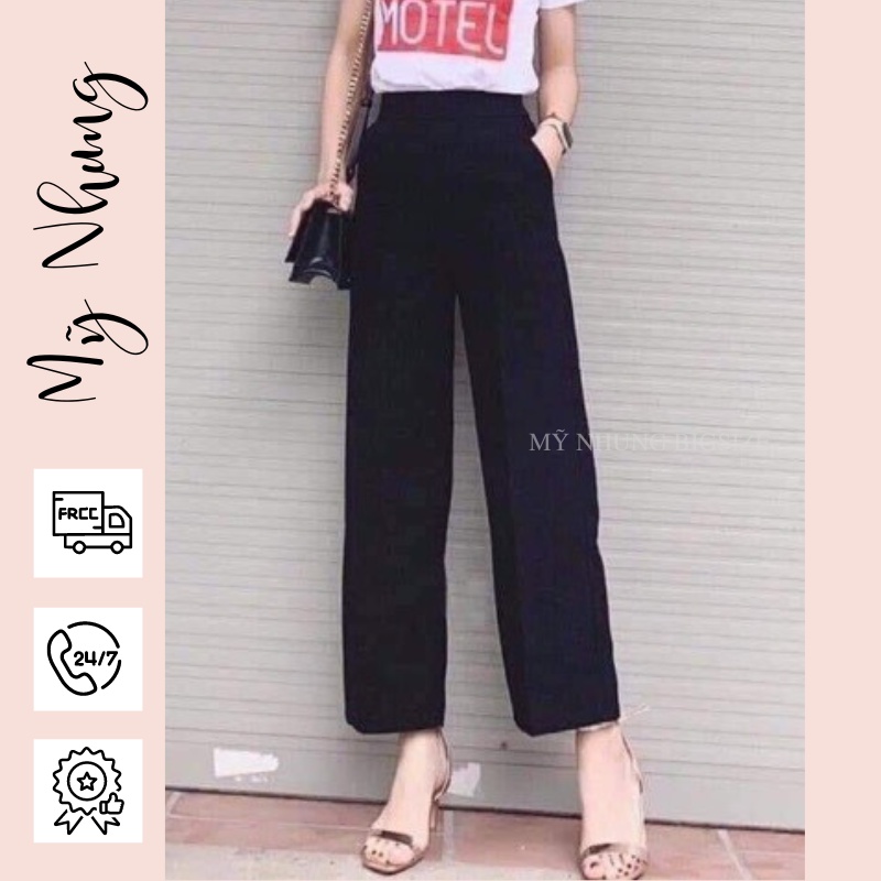 Quần Ống Suông Thun Cát Nhật Mặc Siêu Hack Dáng Bigsize 55Kg Đến 95Kg(Xưởng May Mỹ Nhung)