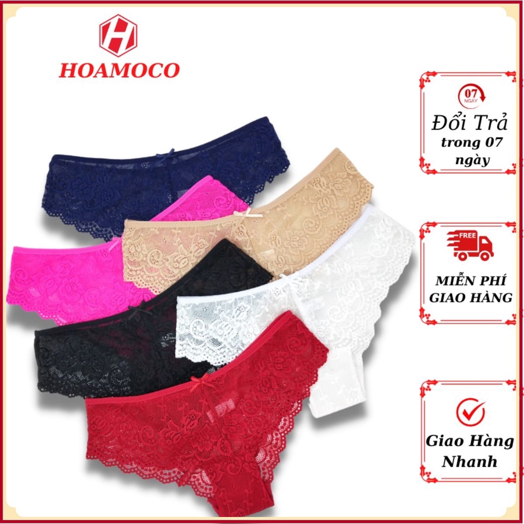 Quần Lót Ren Nữ Cao Cấp , Đồ lót Xuyên Thấu Gợi Cảm Khuyến Rũ Họa Tiết Sexy Mềm Mại Thoáng Mát - R05
