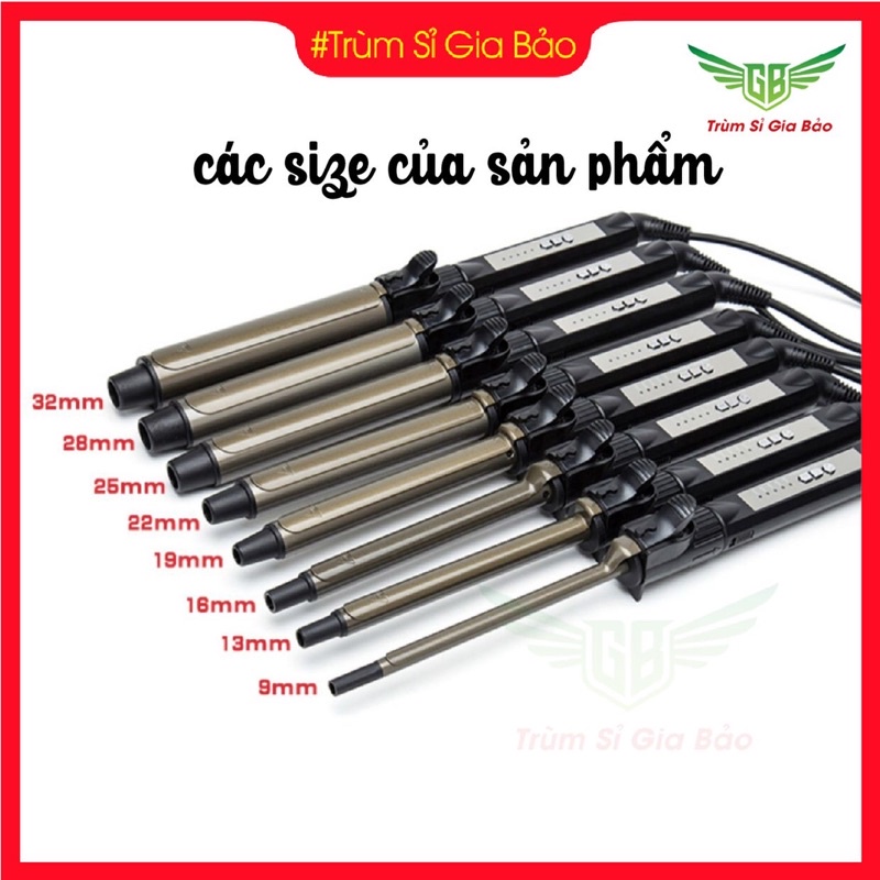 Máy uốn tóc xoăn sóng tự động phong cách Hàn Quốc , máy làm tóc nhiều size tuỳ chỉnh nhiệt độ