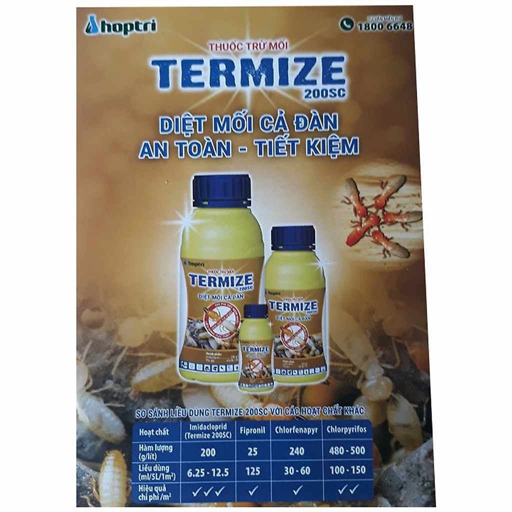 Thuốc Diệt Mối Cả Đàn Đặc Biệt Hiệu Quả - Termize 200SC ( Lọ 250ml )