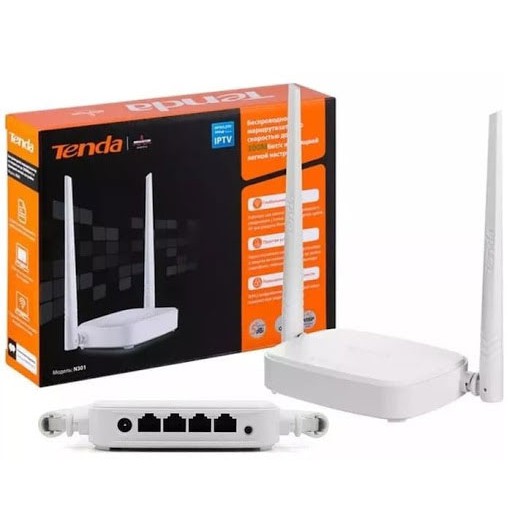 Bộ phát, tiếp sóng Wifi Tenda chuẩn N 300Mbps N301- 2 anten