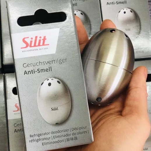 Trứng khử mùi tủ lạnh Silit nhập khẩu Đức, Inox 304 không gỉ, Sử dụng trọn đời, Bảo hành 12 tháng
