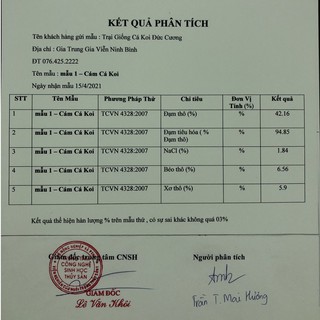 Cám Cá Koi Pro 1kg