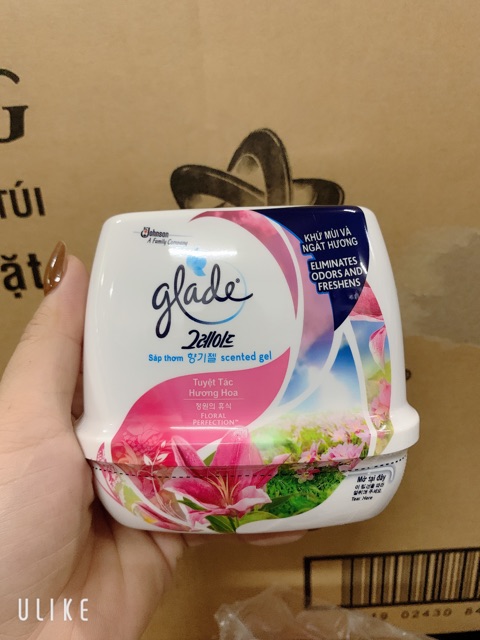 Sáp thơm để phòng khử mùi glade 180g hoa ly ( mầu hồng )
