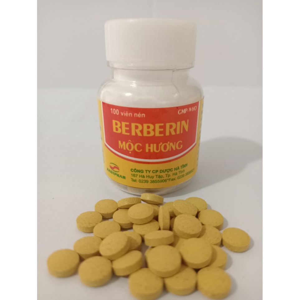 BERBERIN MỘC HƯƠNG Lọ 100 viên