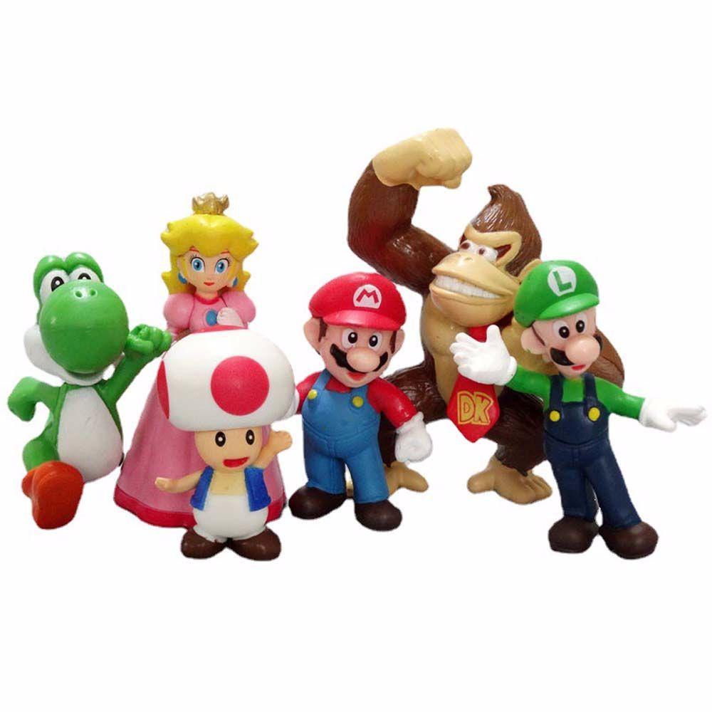 Mô Hình Nhân Vật Super Mario Bros Để Bàn Trang Trí Bằng PVC