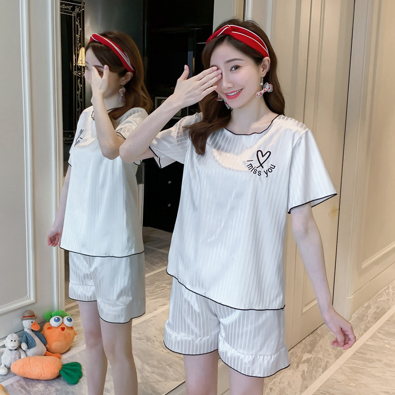 Bộ Đồ Ngủ Lụa Satin 2 Chi Tiết Cho Nữ