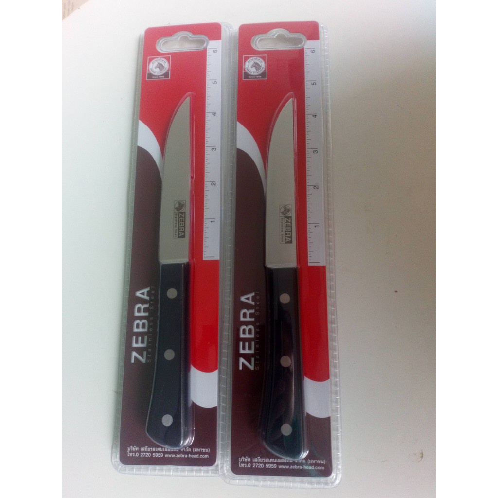 Dao Inox thái cắt siêu bén nhà bếp Zebra - Nhập khẩu Thái Lan 100%, đầy đủ kích thước độ dài