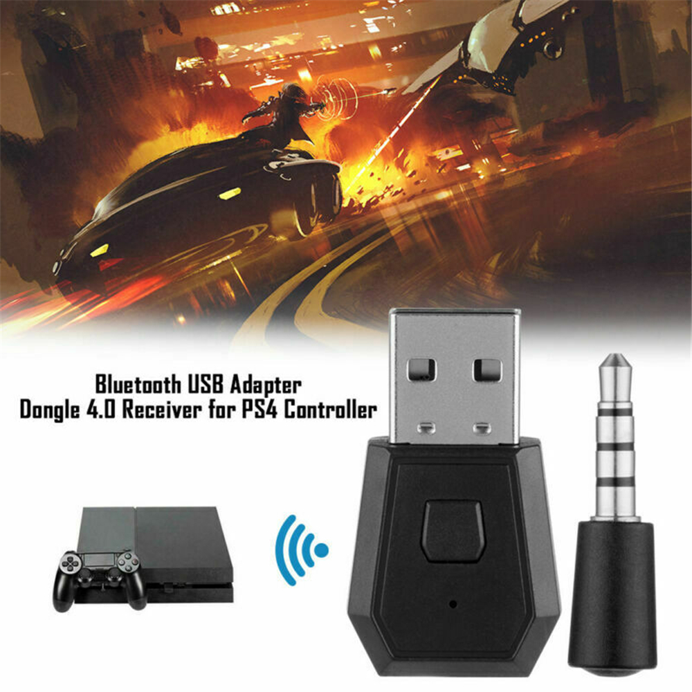 [COD] Durable Receiver Adapter Audio Device Receiver Transmitter Wireless Adapter for PS4 Sound Headset Wireless Bluetooth Mini Music Receiver USB Dongle for PS4/SLIM/PRO Transmitter Adapter black