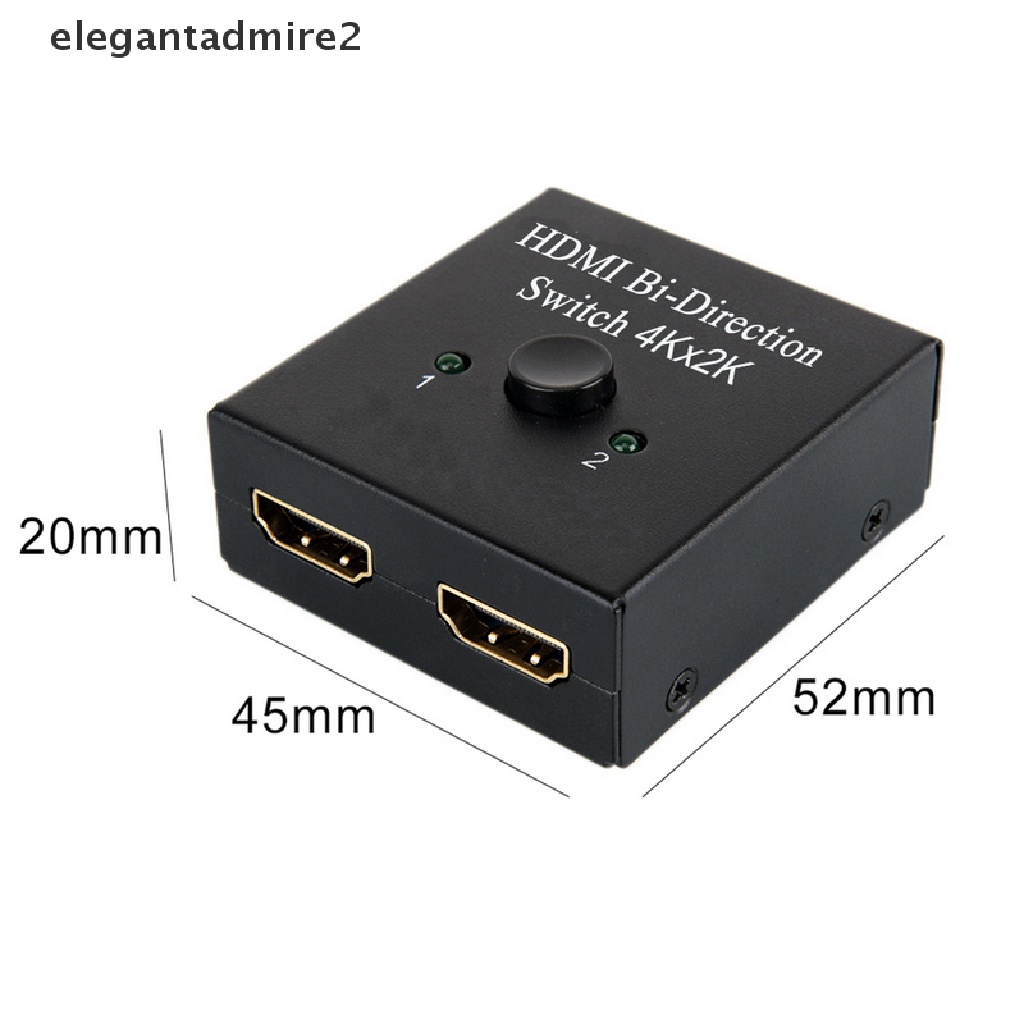 Bộ Chia 2 Cổng HDMI 2x1 1x2 3D 4K Mạ Vàng Chất Lượng Cao
