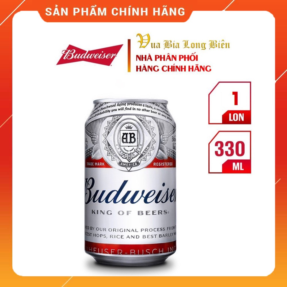 [Lon lẻ] Bia Budweiser 330ml