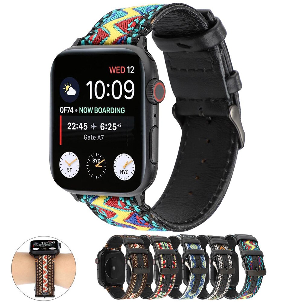 Dây đeo bằng da cho Apple Watch 8 7 6 5 4 3 Iwatch 49m 42mm 38mm 40mm 44mm 42mm