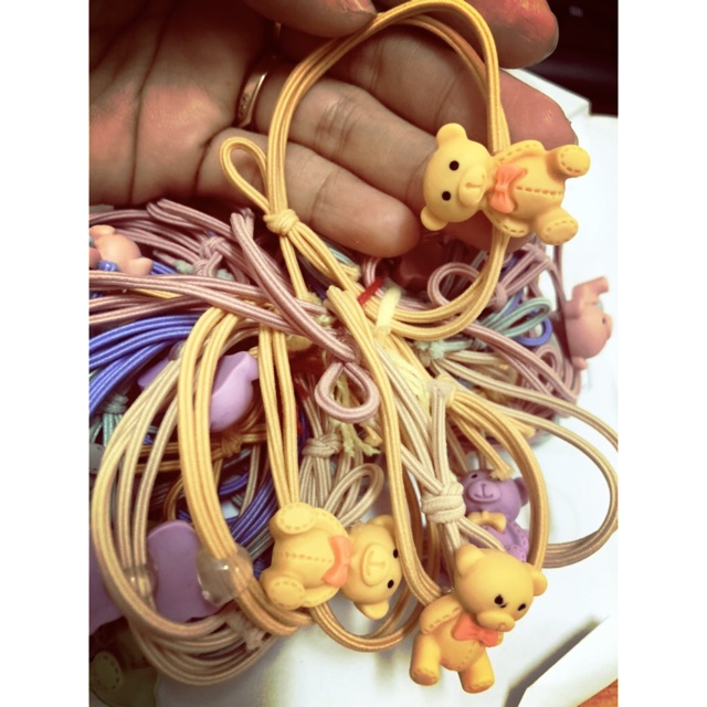 1 Dây Thun Cột Tóc Buộc Tóc Nữ Hình Gấu Ôm Nơ dễ thương