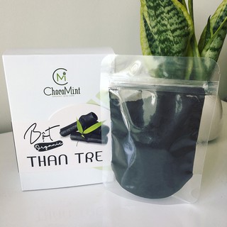 mix combo ( bột than tre, khổ qua, bạc hà)+ cọ quét mặt nạ