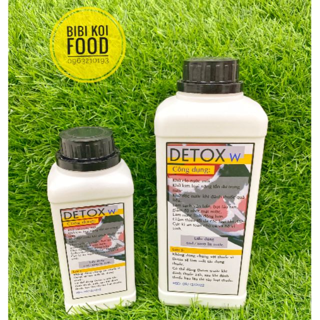 Detox W Thanh Lọc Nước Hồ Cá chai - BIBI KOI FOOD