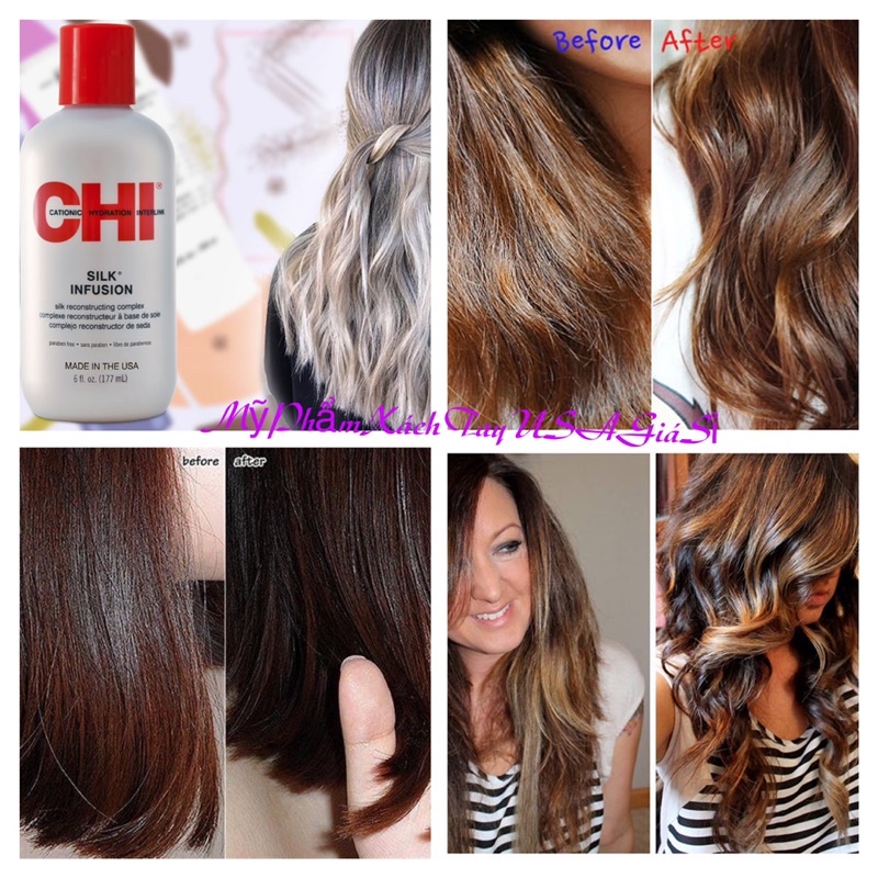 Tinh Dầu Dưỡng Bóng Tóc CHI Silk Infusion