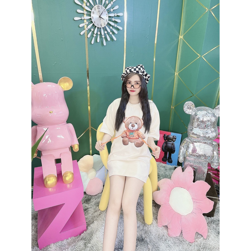 Áo Thun Hình Thêu Nổi Hình Gấu Dây Quảng Châu Cao Cấp  - AT2 | BigBuy360 - bigbuy360.vn