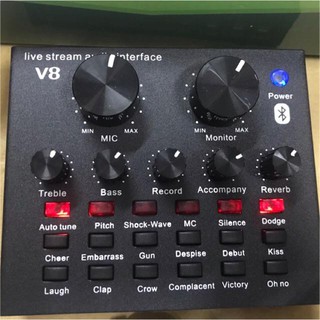 Sound Card V8, Live Karaoke, Kết Nối Bluetooth