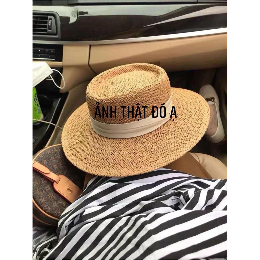 mũ cói nửa vành hot trend