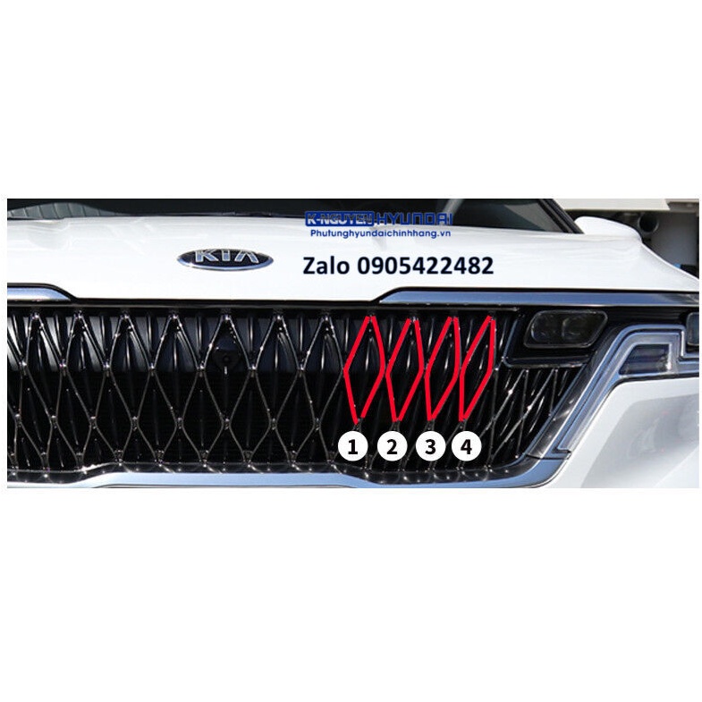 Sọc màu trang trí dán trên calang xe Carnival mới