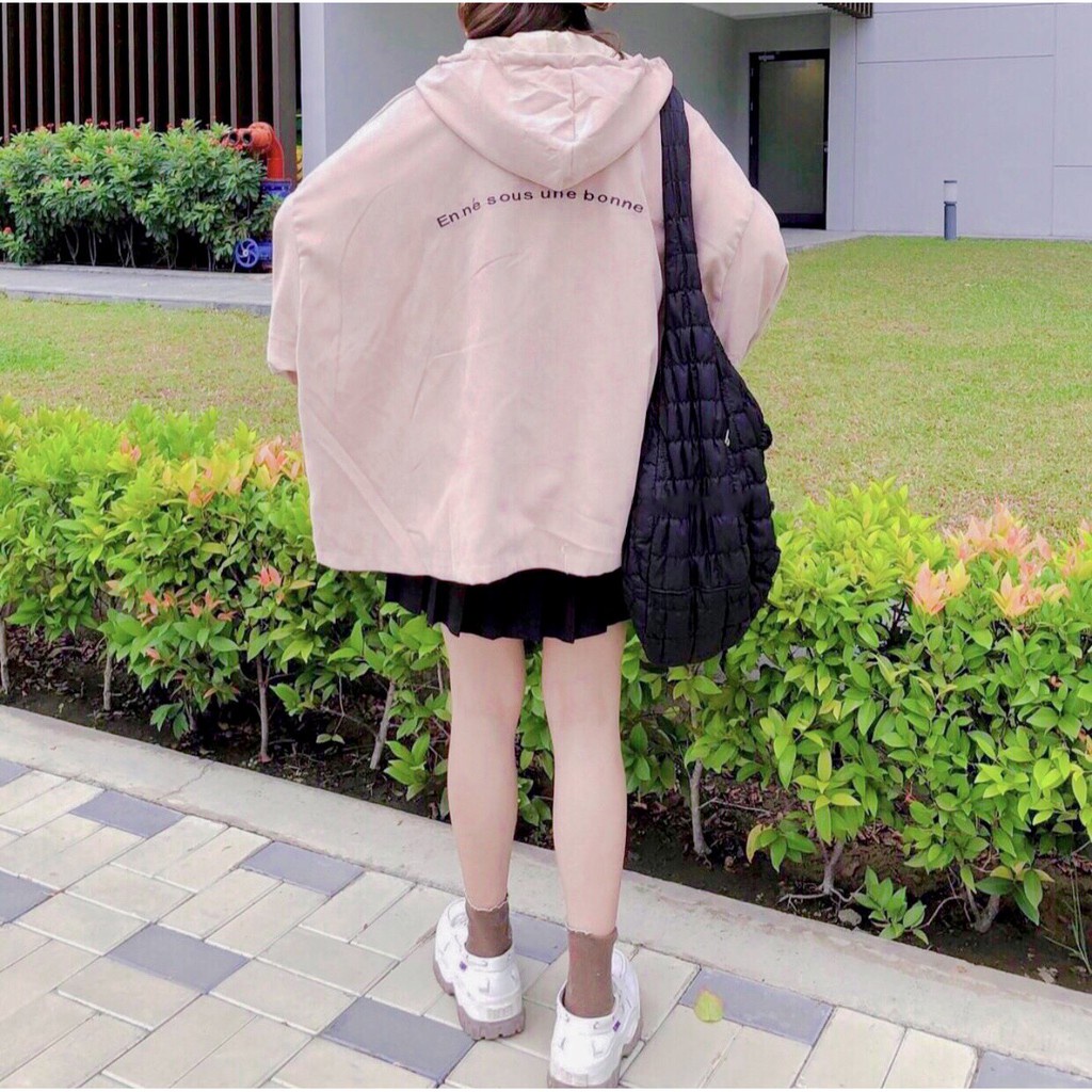 Áo Khoác Nhung Thêu COW Jacket Form Rộng Dây Kéo Ulzzang Unisex