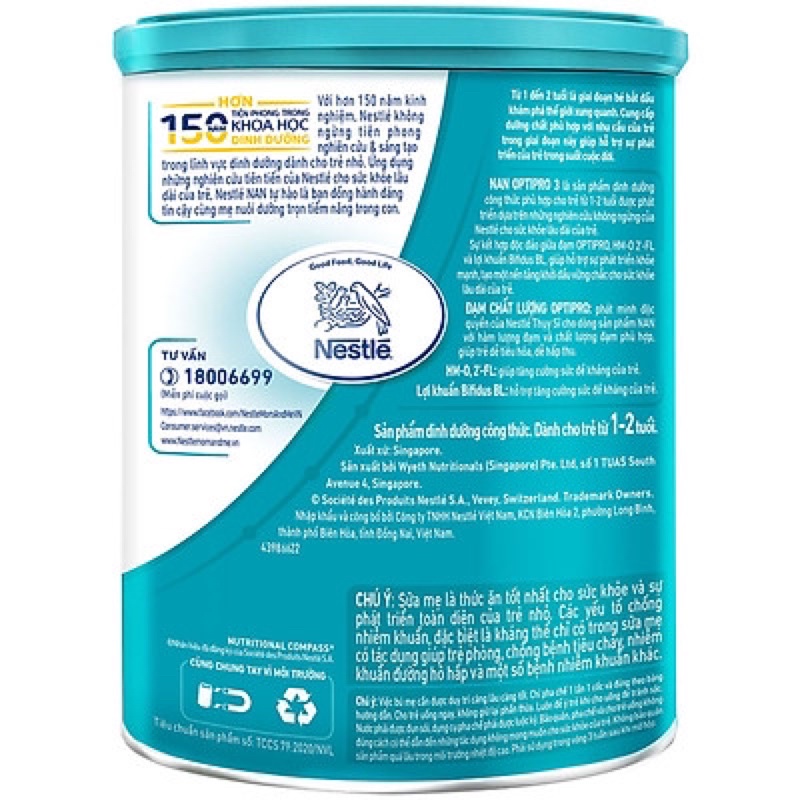 Sữa Bột Nestlé NAN OPTIPRO HM-O 3 1.7kg