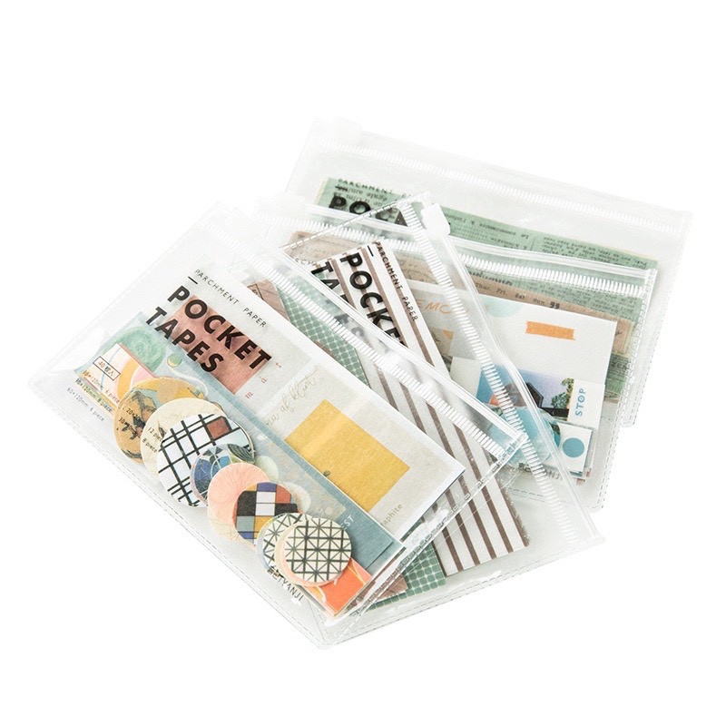 Lyanwn Set 40 nhãn dán giấy washi trang trí sổ tay thủ công