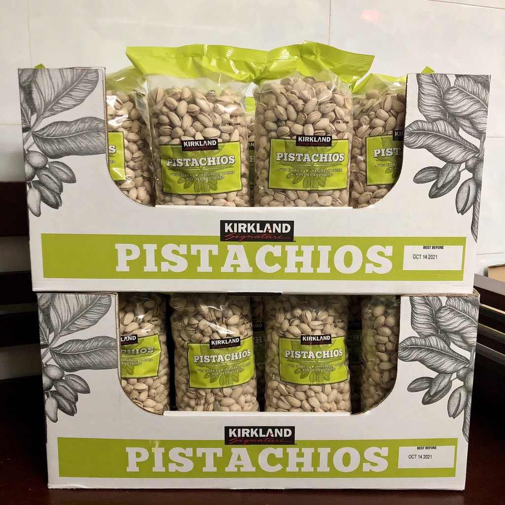 ❤️ Sale xả kho [Date 10/2021] Tách lẻ 100g ~ 70 Hạt dẻ cười Kirkland Pistachios Mỹ (Hạt dẻ rang muối) túi ziplock