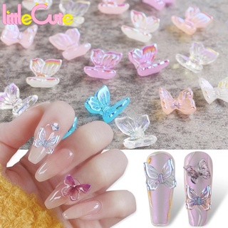 Bộ 10 Miếng Dán Hình Bướm Trang Trí Móng Tay