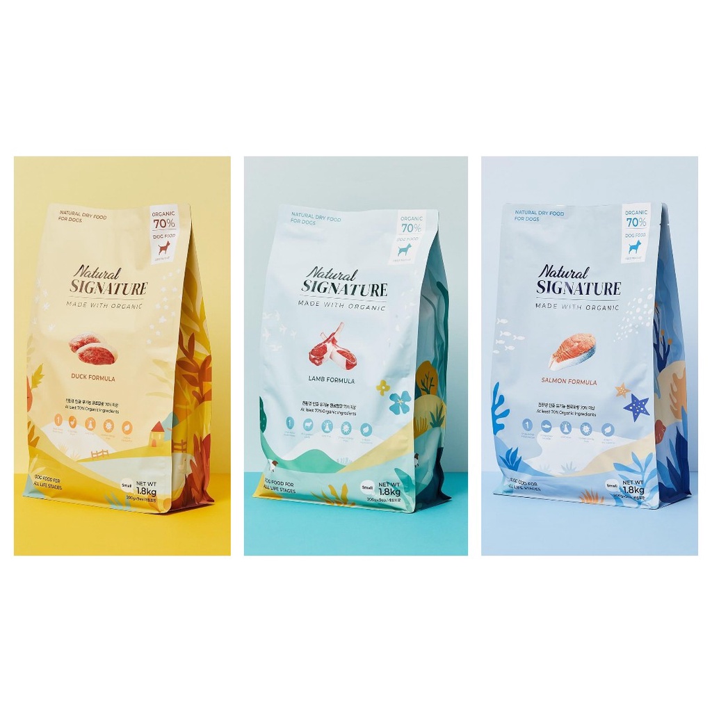 Natural Signature Thức ăn hạt hữu cơ cho chó nhiều vị - nhập Hàn Quốc