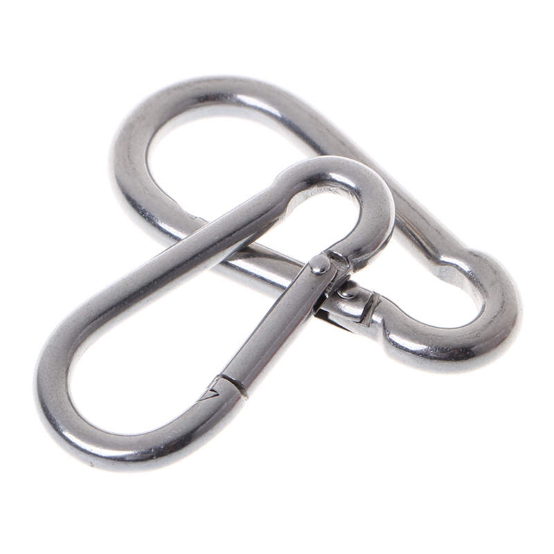 Móc khóa carabiner bằng thép không gỉ 304 khóa nhanh